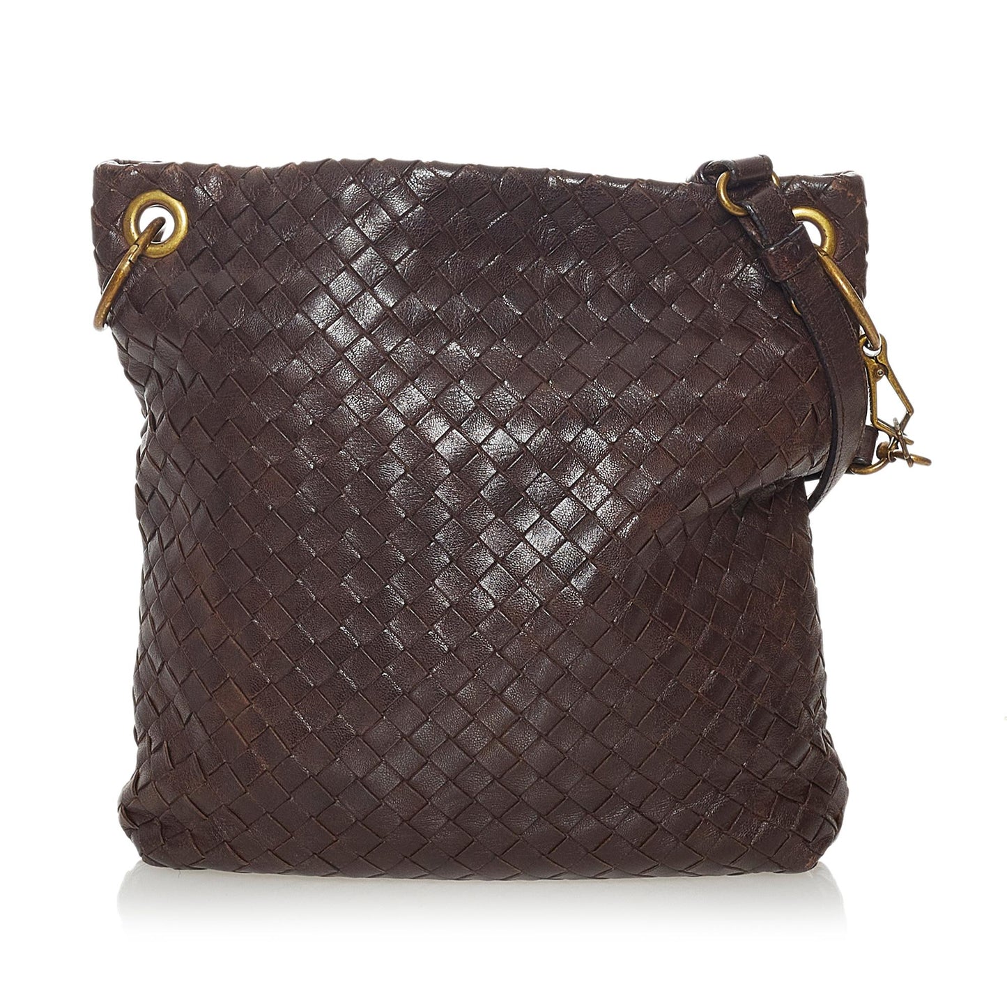 Bottega Veneta Intrecciato Leather Crossbody Bag (MLB-28131)