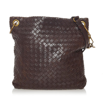 Bottega Veneta Intrecciato Leather Crossbody Bag (MLB-28131)