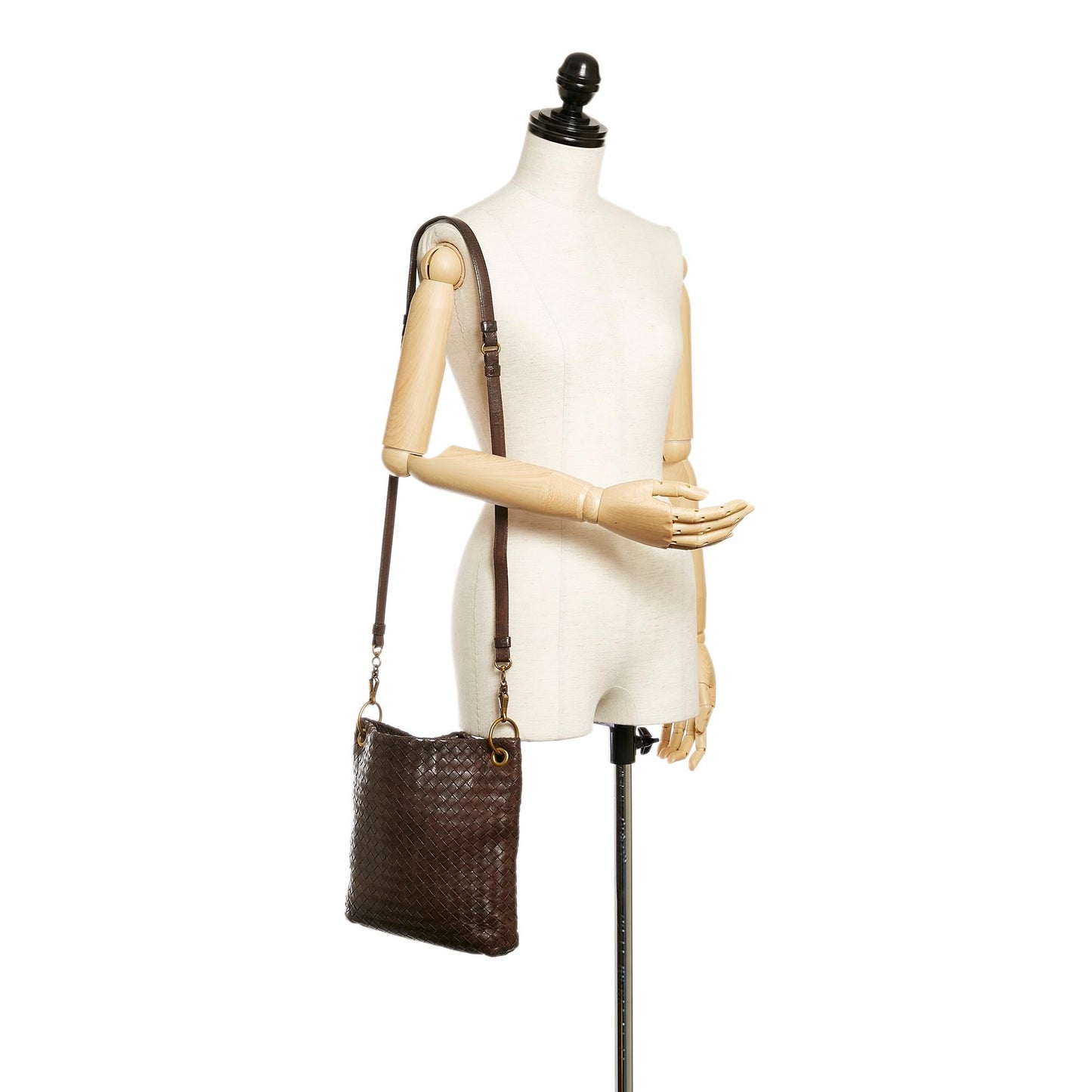 Bottega Veneta Intrecciato Leather Crossbody Bag (MLB-28131)