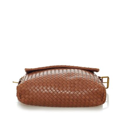 Bottega Veneta Intrecciato Leather Crossbody Bag (MLB-28321)