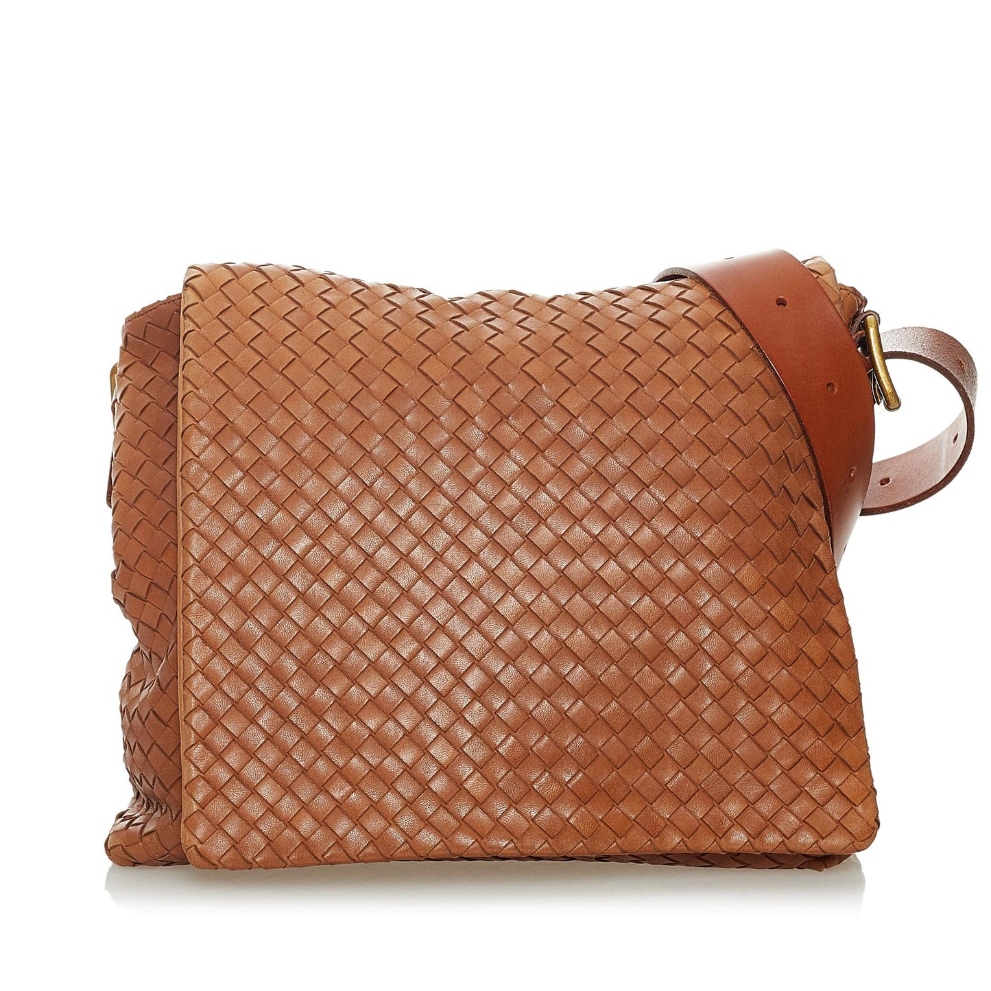 Bottega Veneta Intrecciato Leather Crossbody Bag (MLB-28321)