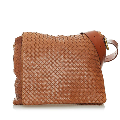 Bottega Veneta Intrecciato Leather Crossbody Bag (MLB-28321)
