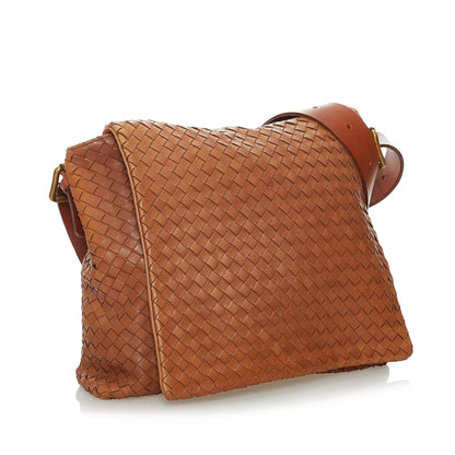 Bottega Veneta Intrecciato Leather Crossbody Bag (MLB-28321)