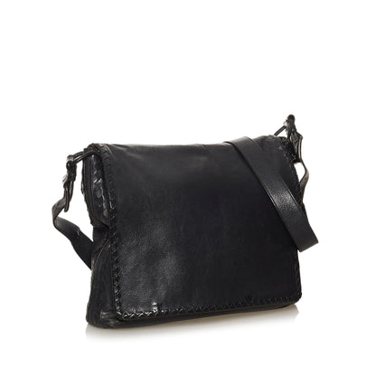 Bottega Veneta Intrecciato Leather Crossbody Bag (MLB-29264)