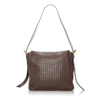 Bottega Veneta Intrecciato Leather Crossbody Bag (MLB-30568)