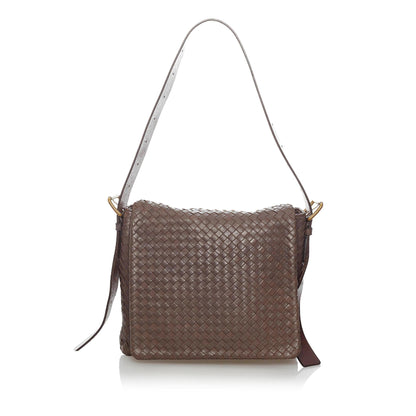 Bottega Veneta Intrecciato Leather Crossbody Bag (MLB-30568)