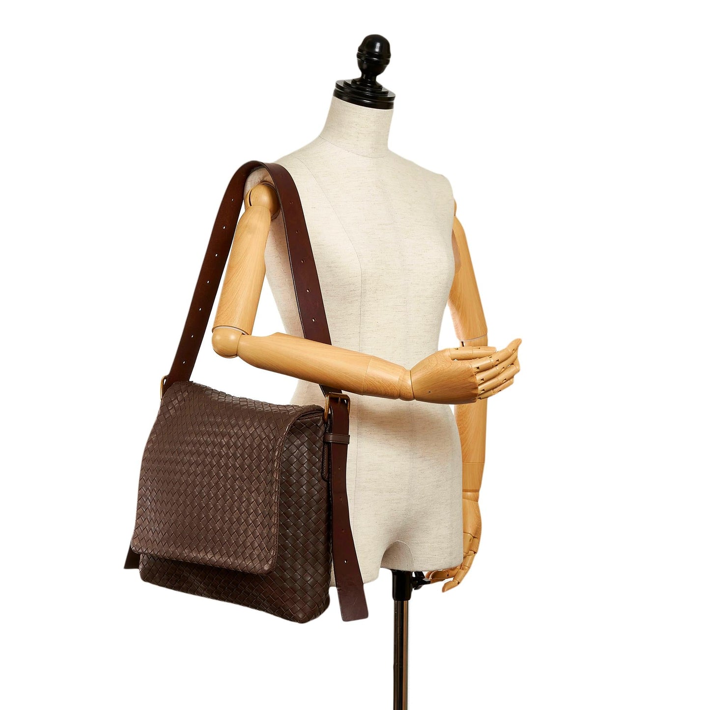Bottega Veneta Intrecciato Leather Crossbody Bag (MLB-30568)