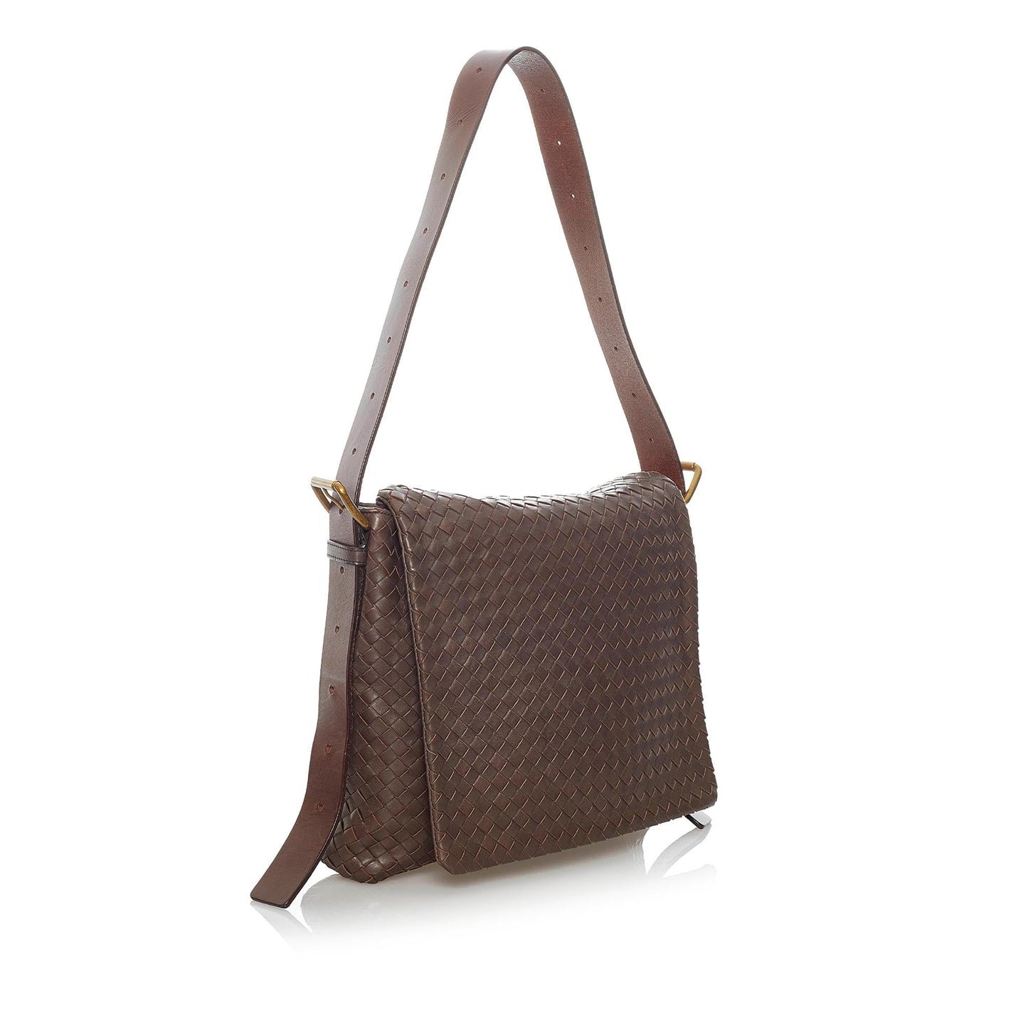 Bottega Veneta Intrecciato Leather Crossbody Bag (MLB-30568)