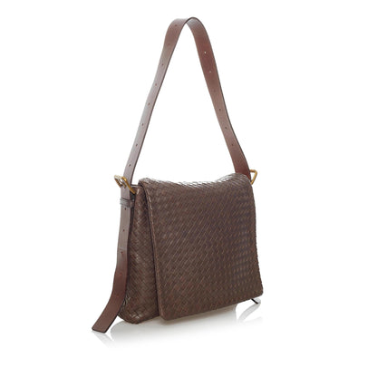 Bottega Veneta Intrecciato Leather Crossbody Bag (MLB-30568)