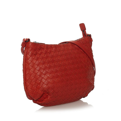 Bottega Veneta Intrecciato Leather Crossbody Bag (MLB-33056)