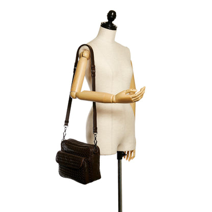 Bottega Veneta Intrecciato Leather Crossbody Bag (MLB-33424)
