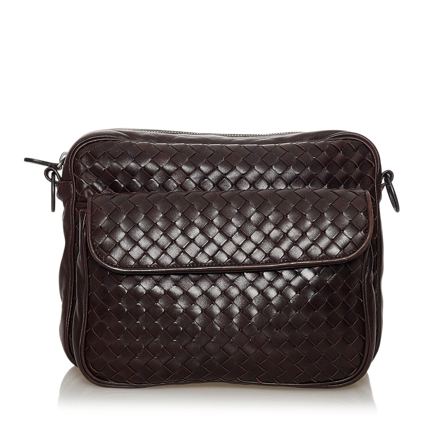 Bottega Veneta Intrecciato Leather Crossbody Bag (MLB-33424)