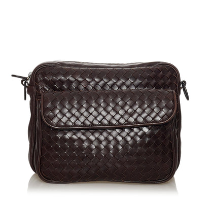 Bottega Veneta Intrecciato Leather Crossbody Bag (MLB-33424)