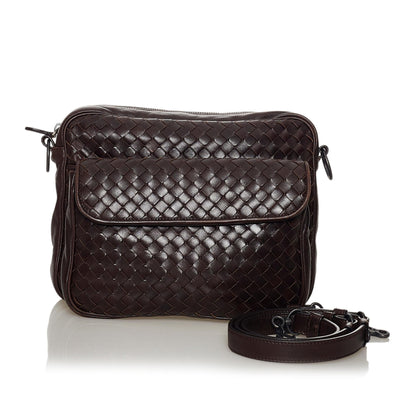 Bottega Veneta Intrecciato Leather Crossbody Bag (MLB-33424)