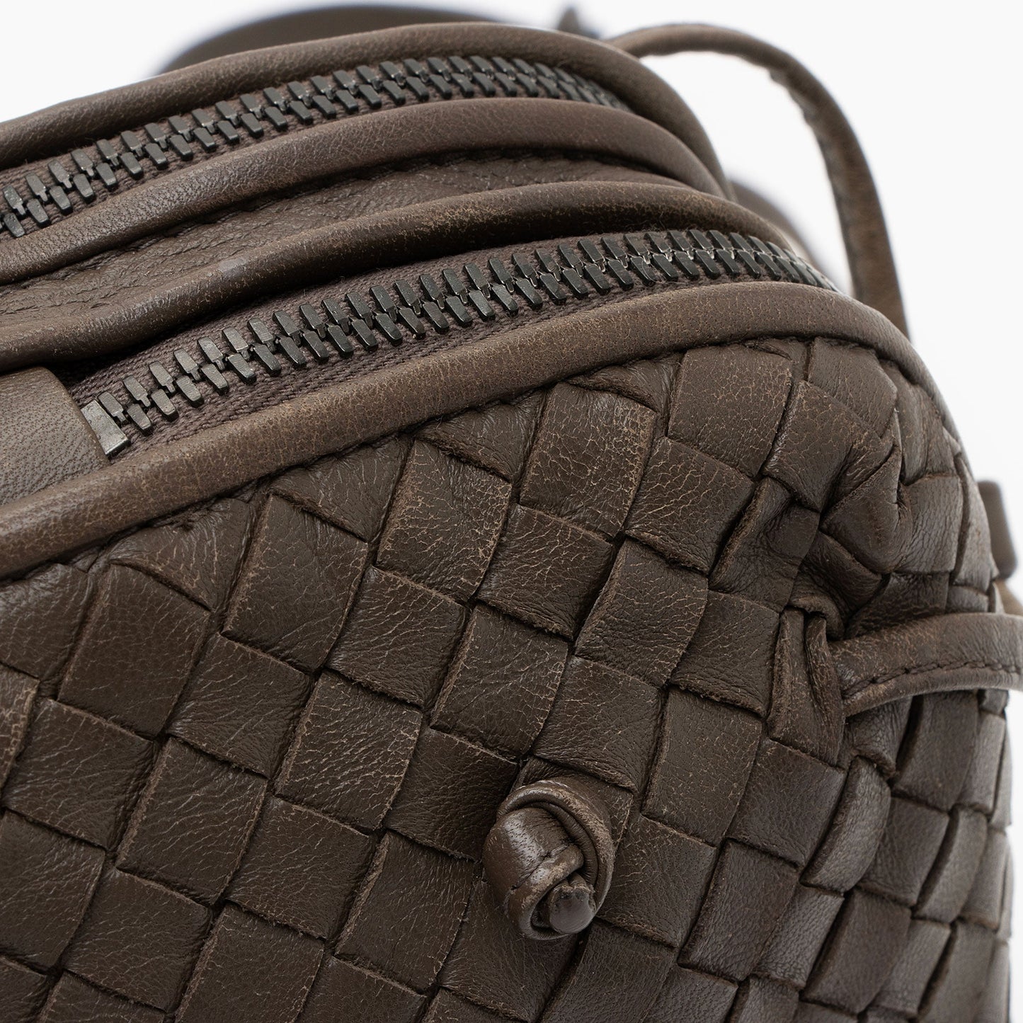 Bottega Veneta Intrecciato Nappa Leather Nodini Crossbody (SHF-cd5Ub3)