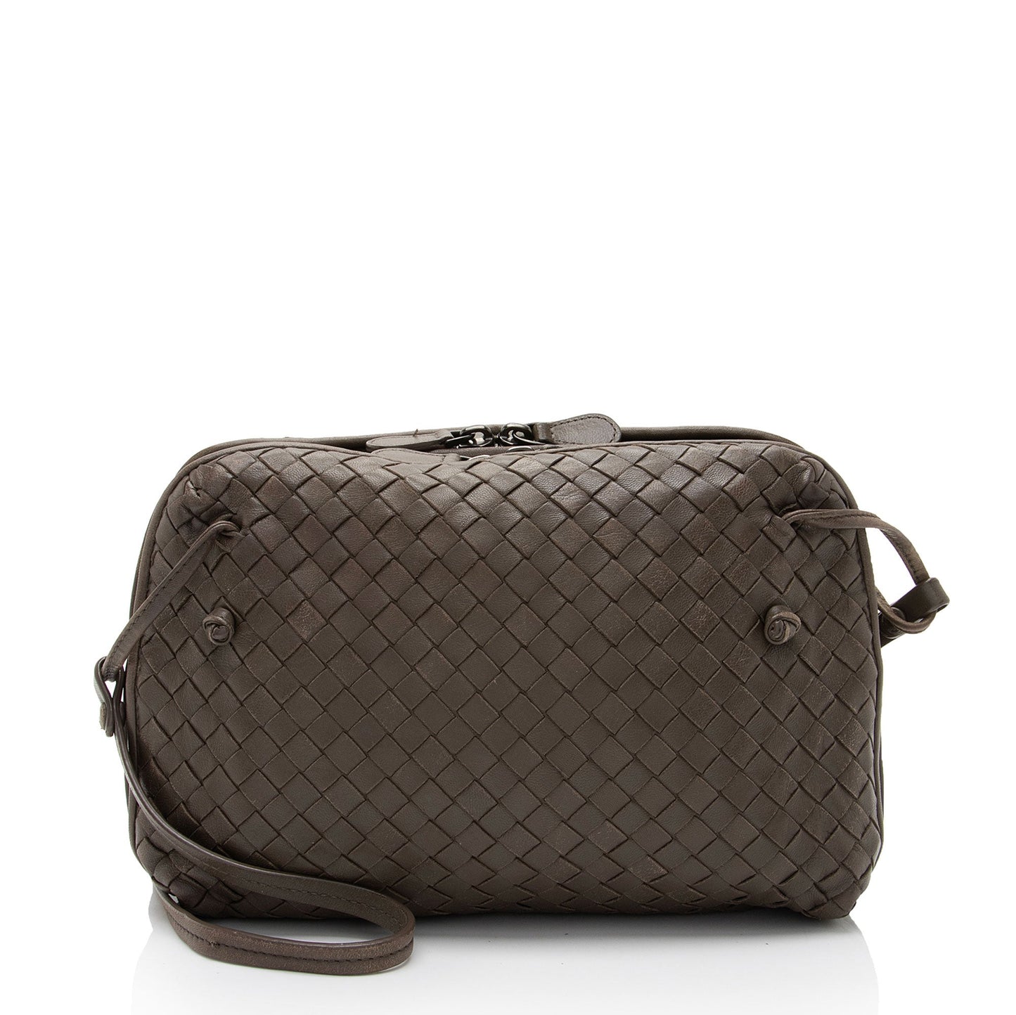 Bottega Veneta Intrecciato Nappa Leather Nodini Crossbody (SHF-cd5Ub3)