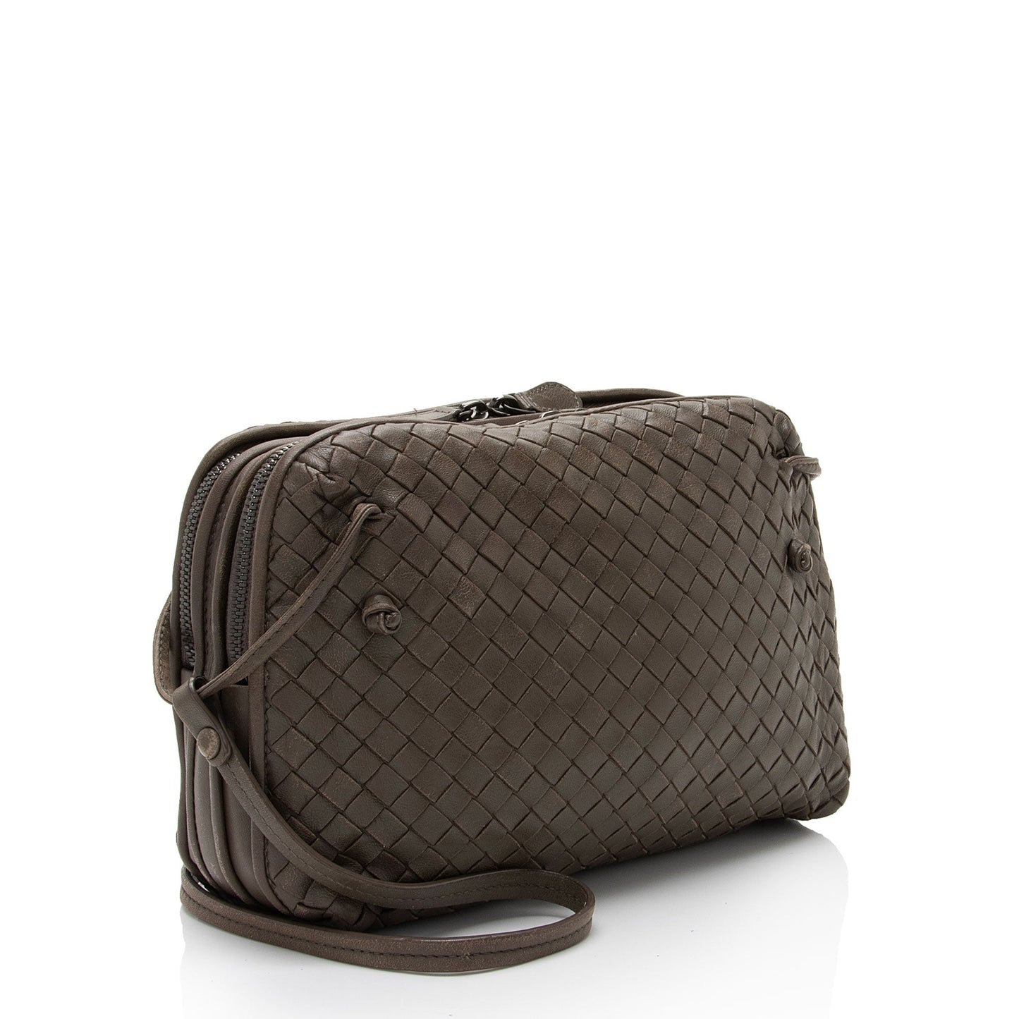 Bottega Veneta Intrecciato Nappa Leather Nodini Crossbody (SHF-cd5Ub3)