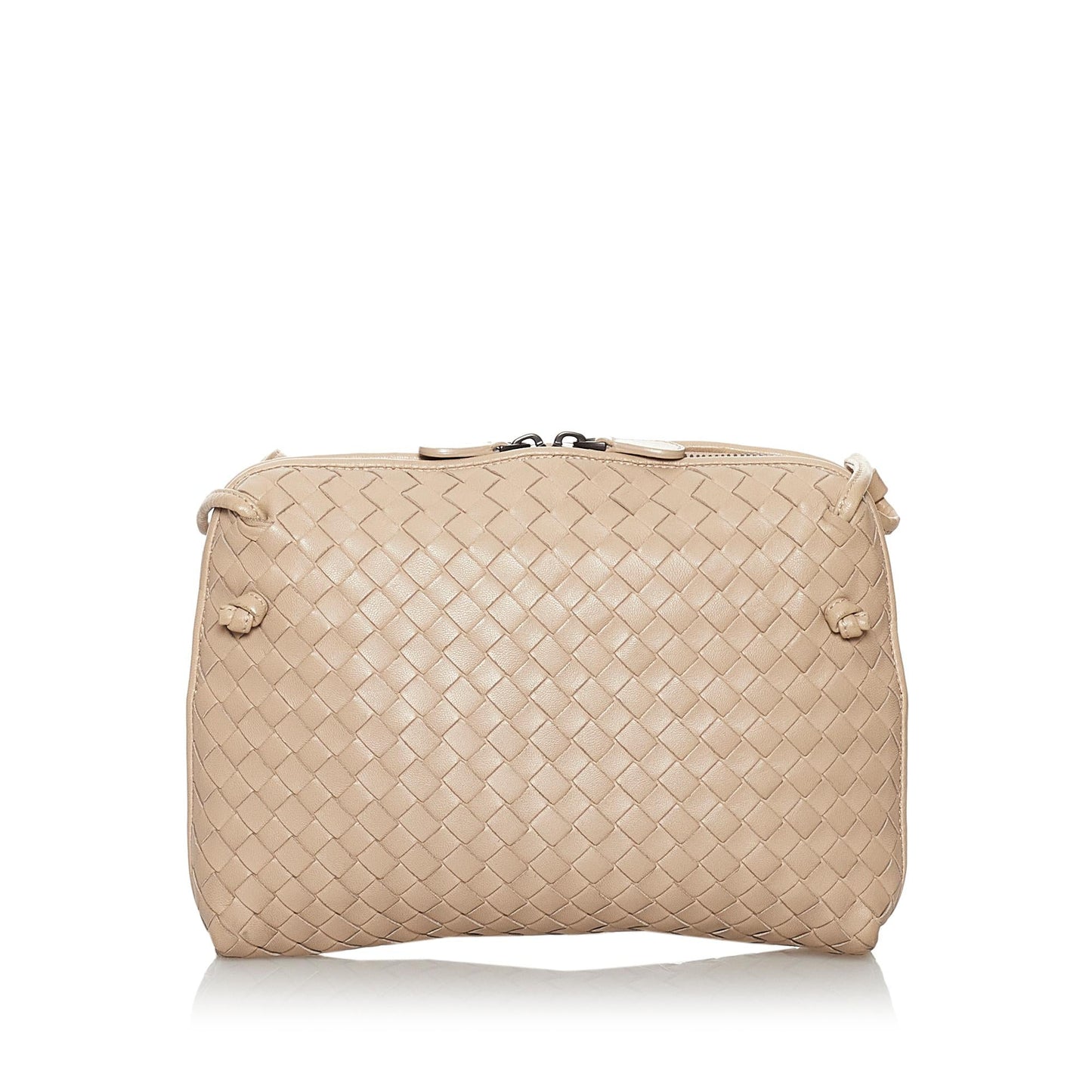 Bottega Veneta Intrecciato Nodini Leather Crossbody Bag (MLB-29701)