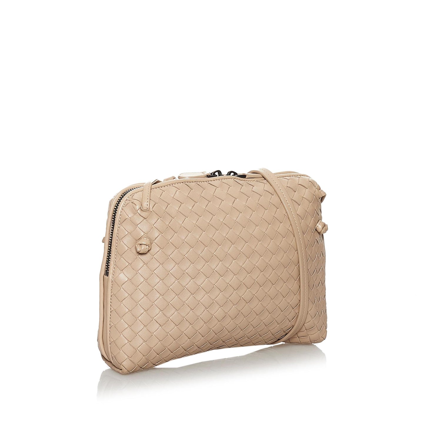 Bottega Veneta Intrecciato Nodini Leather Crossbody Bag (MLB-29701)