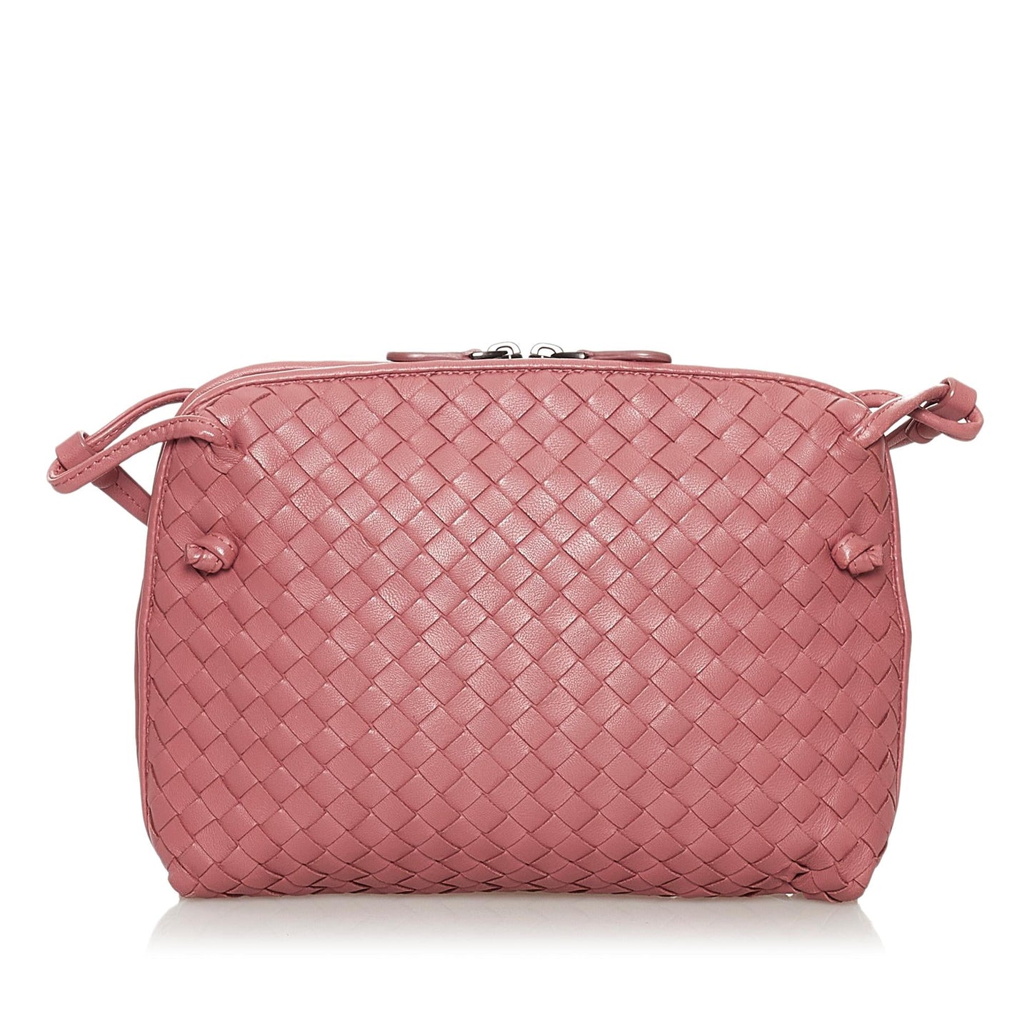 Bottega Veneta Intrecciato Nodini Leather Crossbody Bag (MLB-30074)