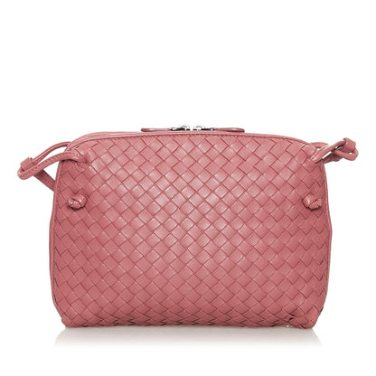 Bottega Veneta Intrecciato Nodini Leather Crossbody Bag (MLB-30074)