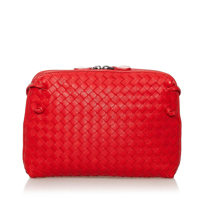 Bottega Veneta Intrecciato Nodini Leather Crossbody Bag (MLB-31417)