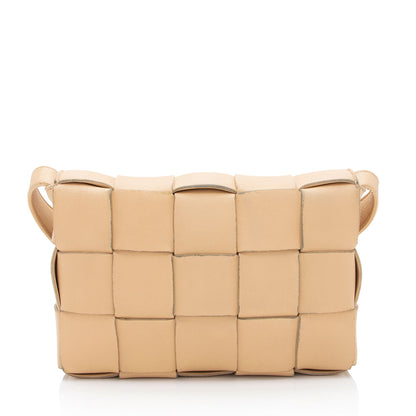 Bottega Veneta Lambskin Cassette Crossbody (SHF-nAVsRl)