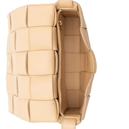 Bottega Veneta Lambskin Cassette Crossbody (SHF-nAVsRl)