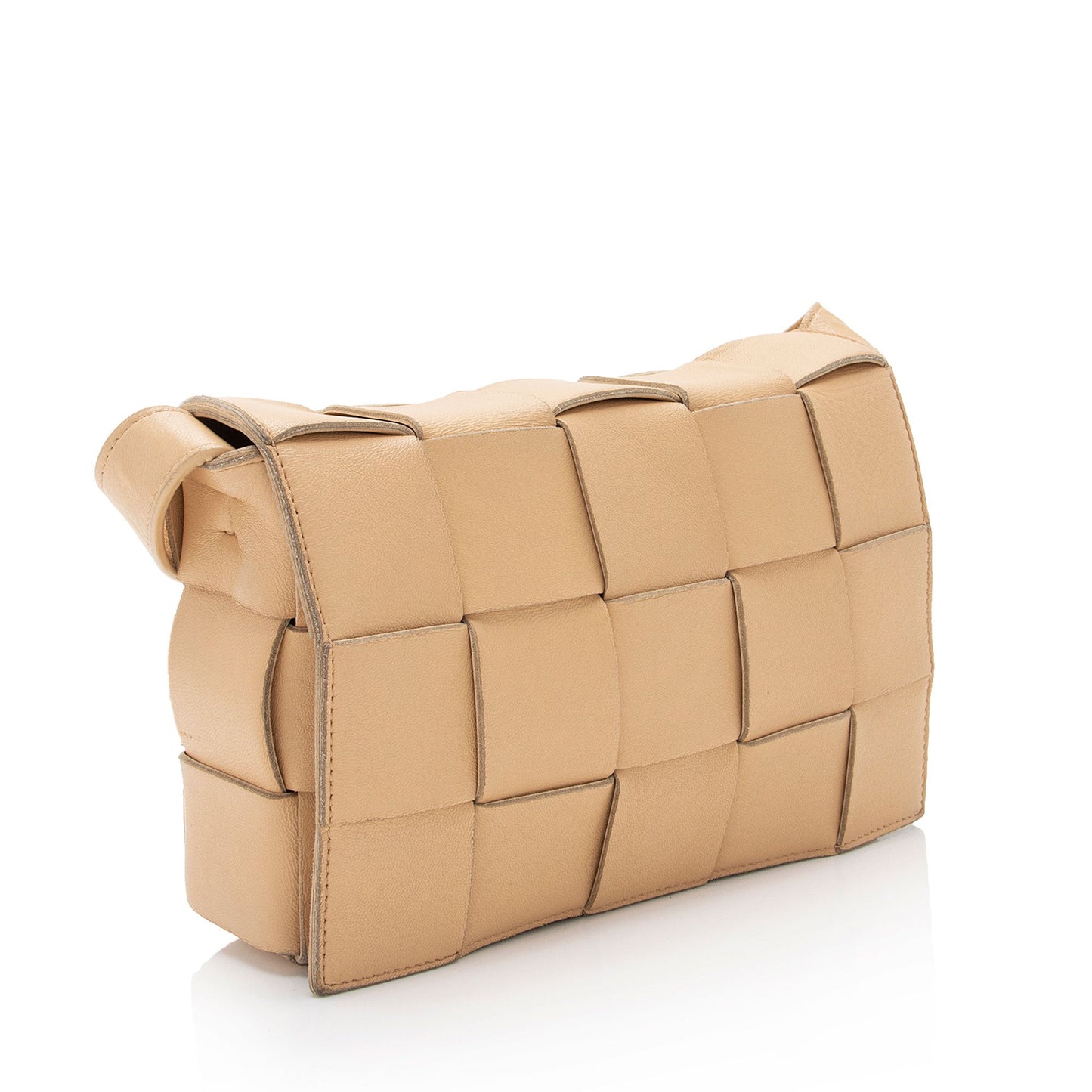 Bottega Veneta Lambskin Cassette Crossbody (SHF-nAVsRl)
