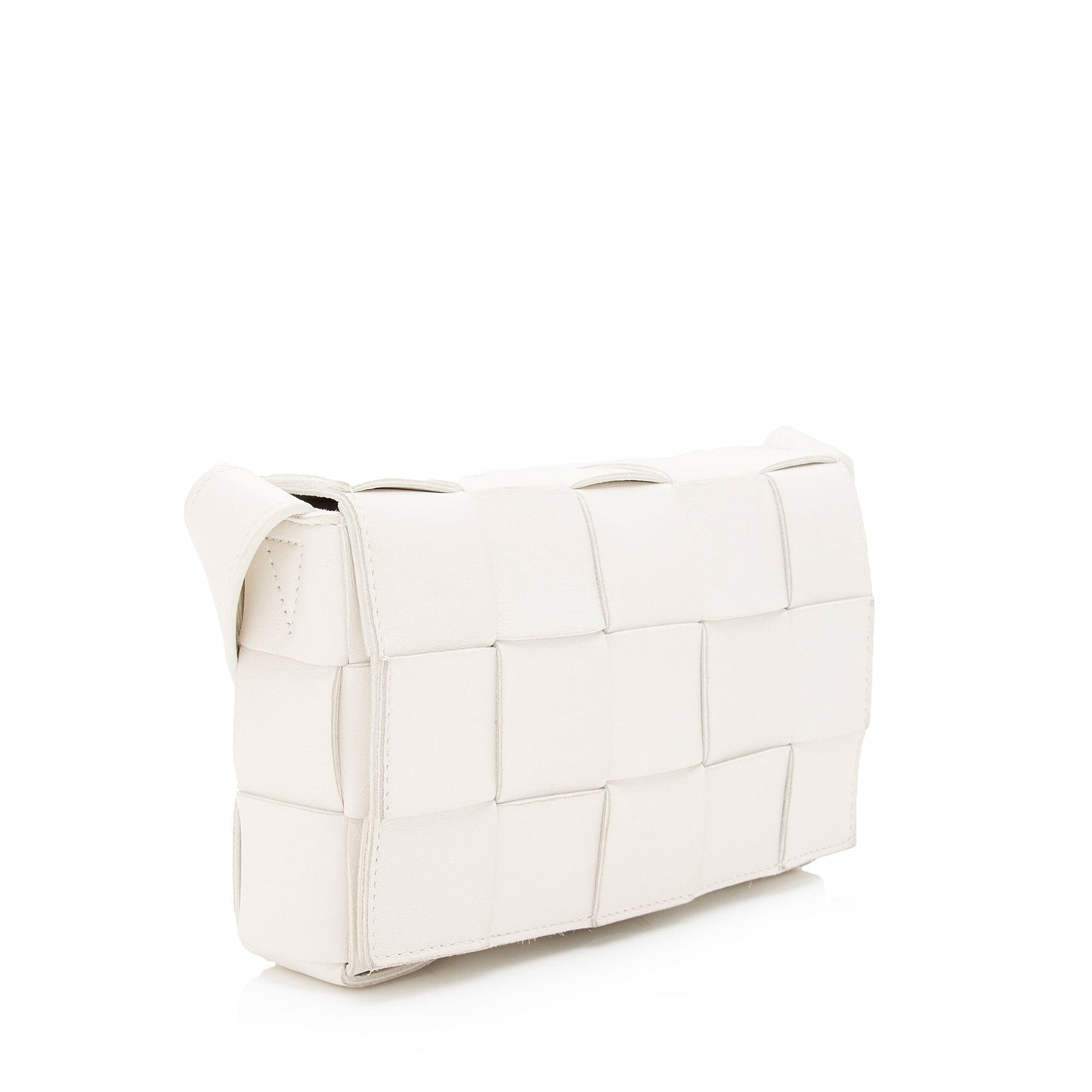 Bottega Veneta Lambskin Cassette Small Crossbody (SHF-auHh2S)