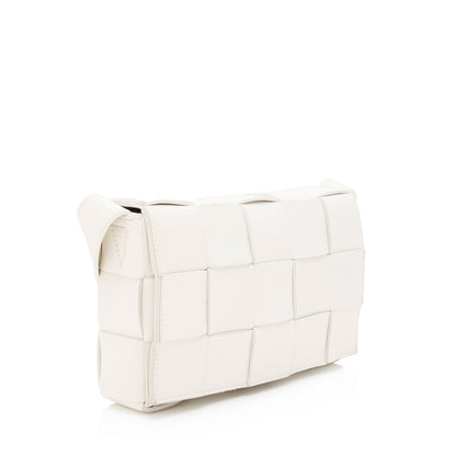 Bottega Veneta Lambskin Cassette Small Crossbody (SHF-auHh2S)