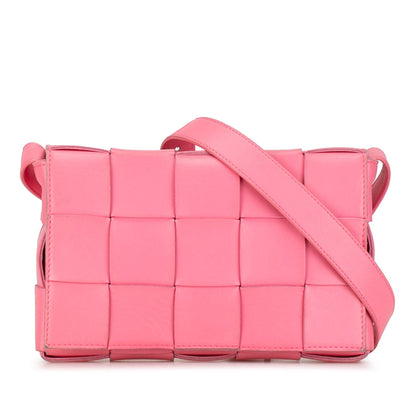 Bottega Veneta Maxi Lambskin Intrecciato Cassette Crossbody (MLB-4fFL6n)