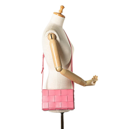Bottega Veneta Maxi Lambskin Intrecciato Cassette Crossbody (MLB-4fFL6n)