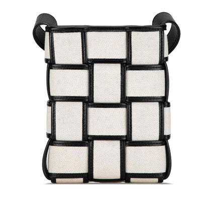 Bottega Veneta Mini Canvas Cassette Crossbody Bag (MLB-zTD2QT)