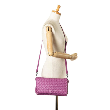 Bottega Veneta Nappa Intrecciato Dahlia Clutch Crossbody (MLB-6QbKxN)