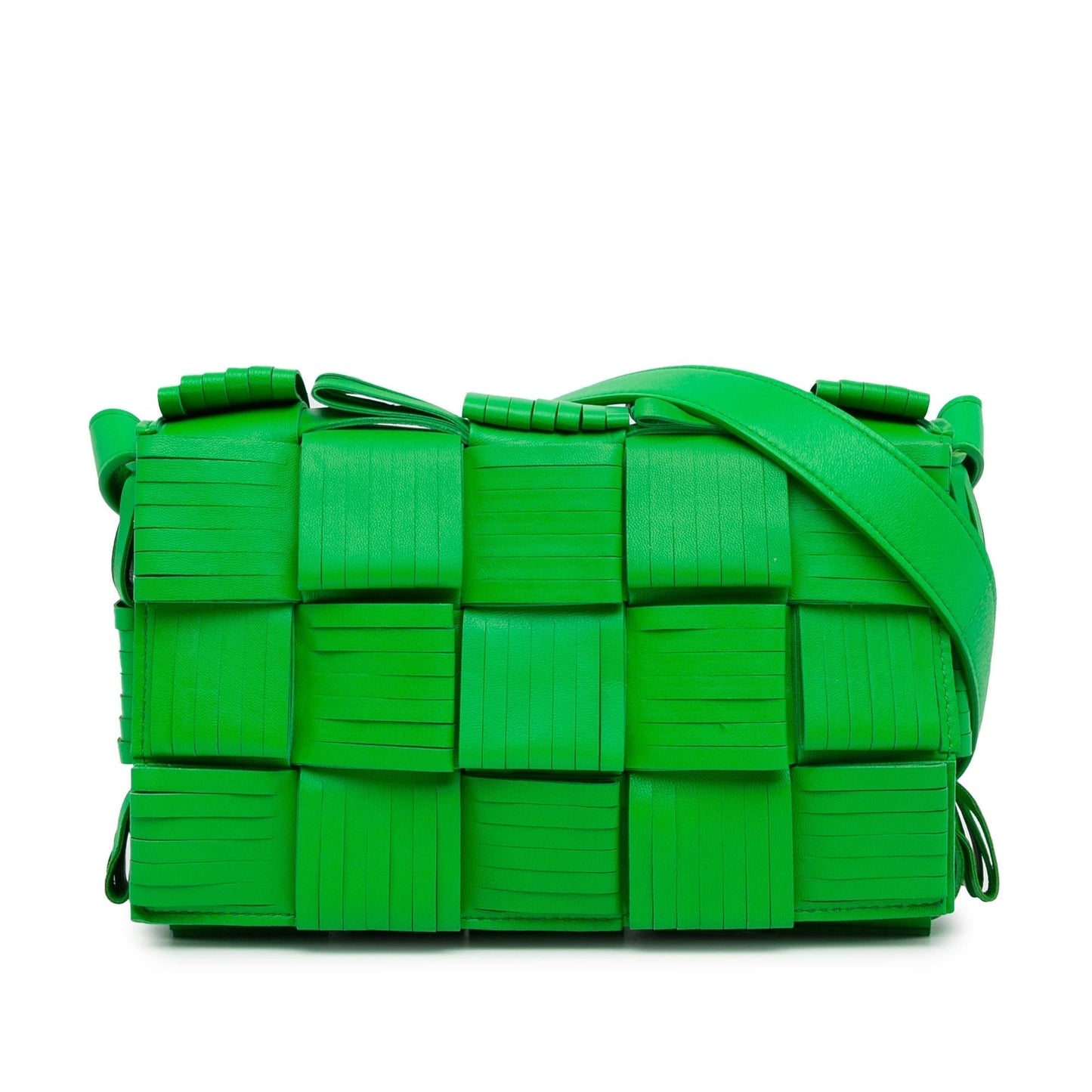 Bottega Veneta Nappa Intrecciato Fringed Cassette Crossbody (MLB-GROzlR)