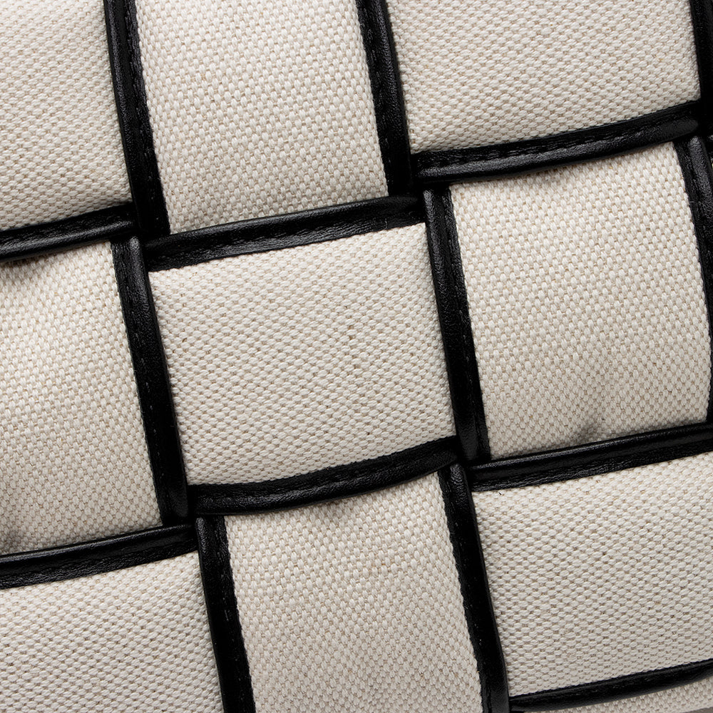 Bottega Veneta Puffed Canvas Cassette Crossbody (SHF-22046)