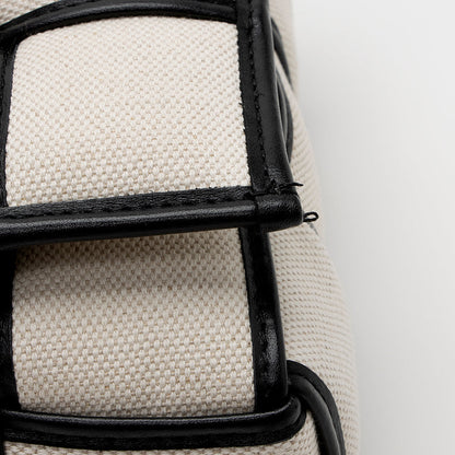 Bottega Veneta Puffed Canvas Cassette Crossbody (SHF-22046)