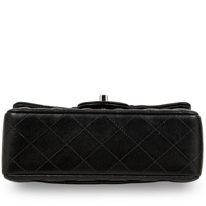 Chanel Classic Flap Lambskin Black Shoulder Bag Style 202