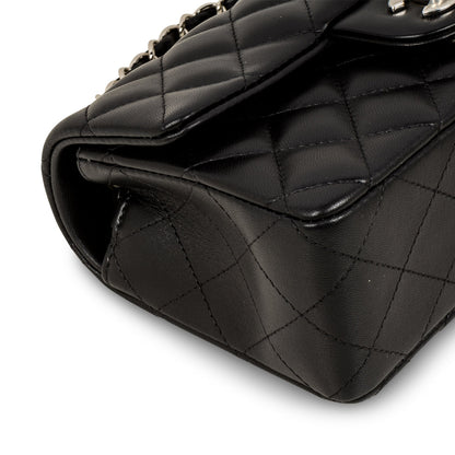 Chanel Classic Flap Lambskin Black Shoulder Bag Style 202