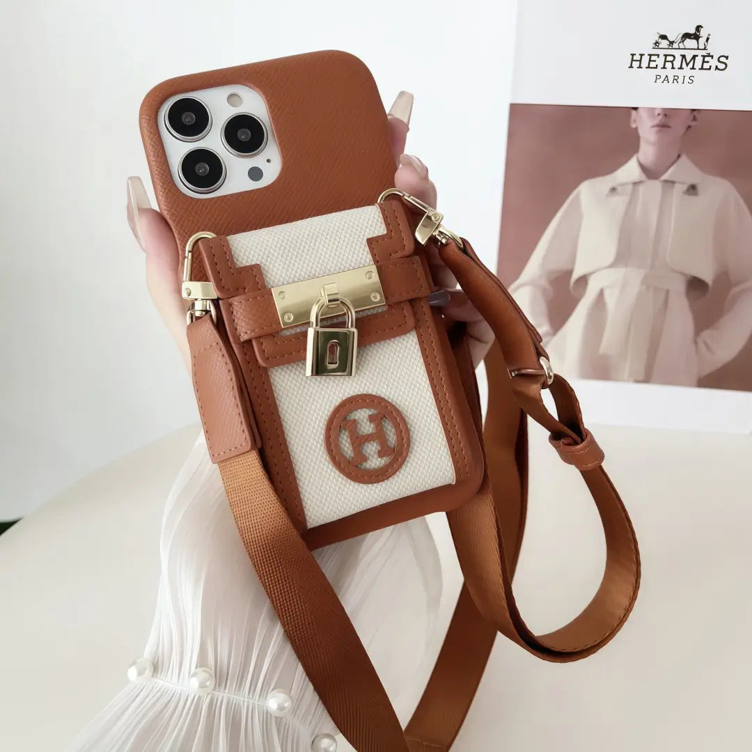 H iPhone Case with cardholder