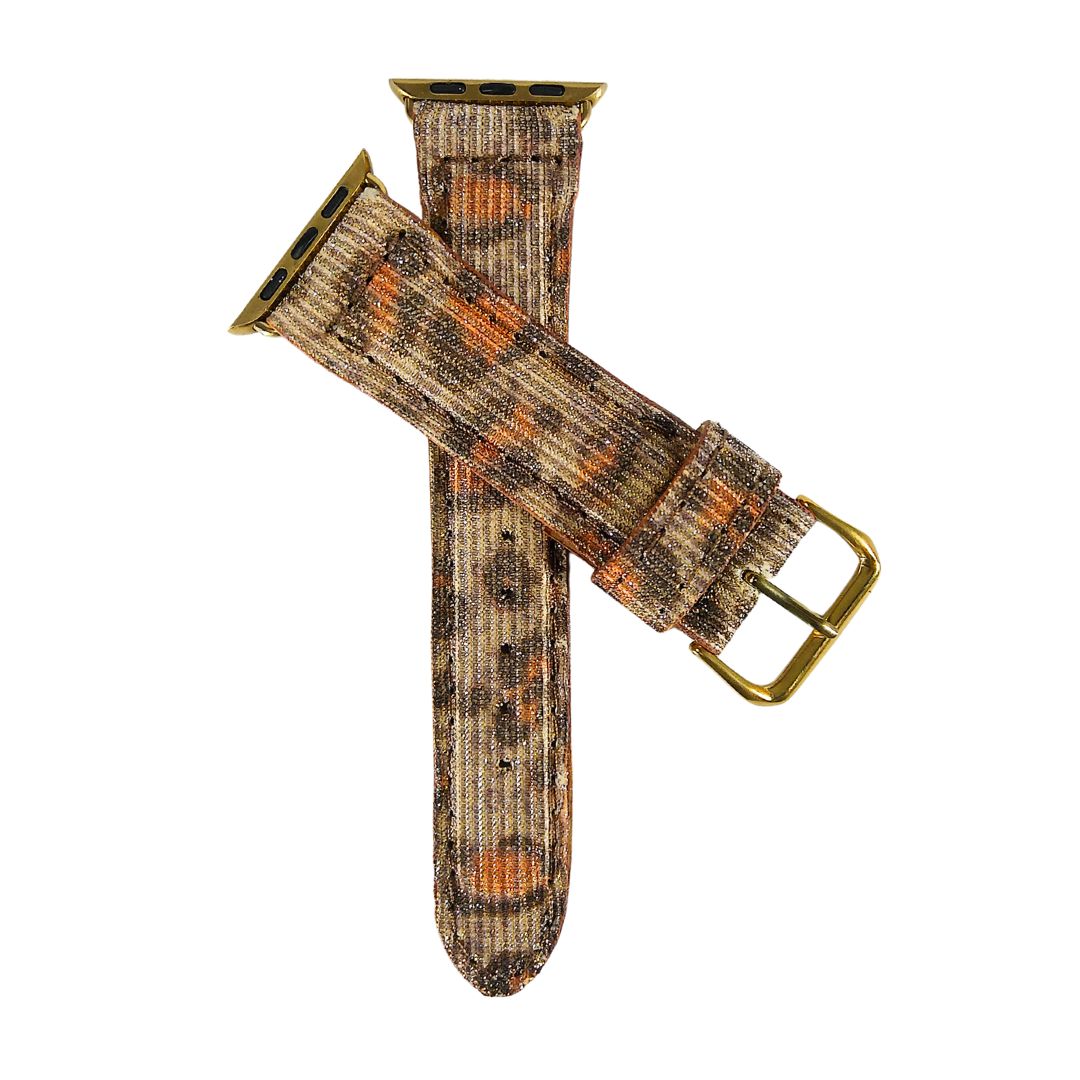 Brown Leopard  Apple Watch Band Glitter