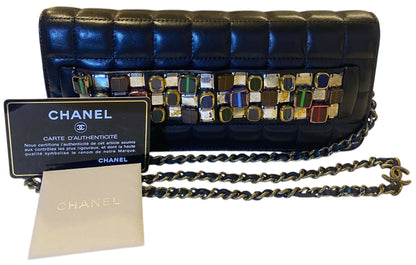 Chanel Luxury Lambskin Black Clutch Style 2