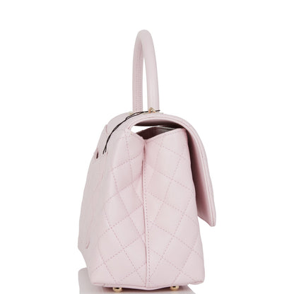 Chanel Coco Handle Caviar Gold Shoulder Bag