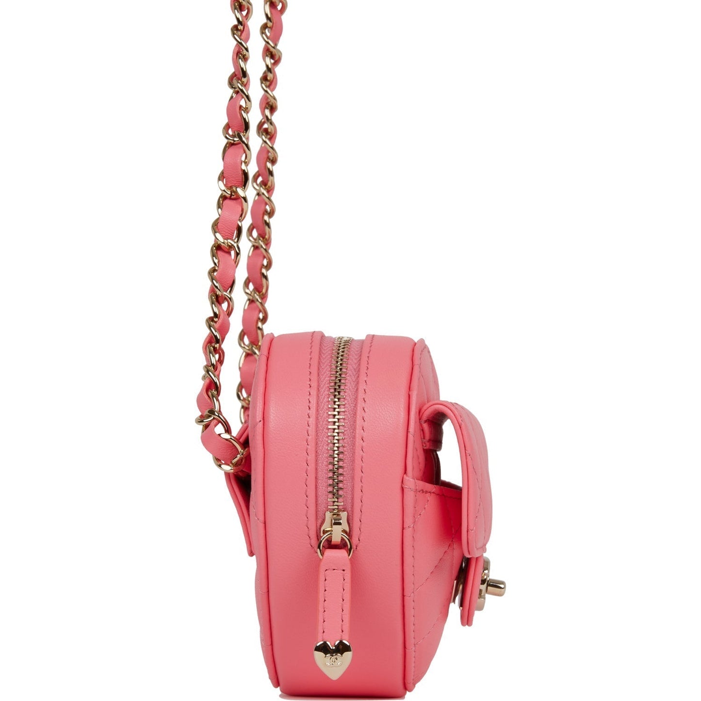 Chanel Cc In Love Heart Belt Bag Pink Lambskin Light Gold Hardware