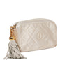 Chanel Mini Camera Bag Beige Satin Gold Hardware