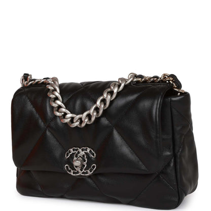 Chanel Chanel 19 Lambskin Black Shoulder Bag