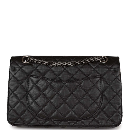 Chanel Lucky Charms Reissue 2 55 Flap Bag Black Aged Calfskin Ruthenium Hardware