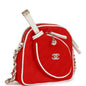 Chanel Monte-Carlo Mini Crossbody Tennis Bag Red Canvas Light Gold Hardware Canvas