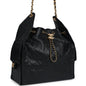 Chanel Medium 25 Hobo Bag Black Caviar Antique Gold Hardware